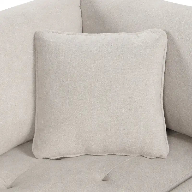 Beiges 117 U-förmiges, extragroßes 6-Sitzer-Sofa