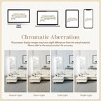 110 Ecksofa mit 5 Sitzen und abnehmbarem Ottoman, Bezug aus Cloud-Chenille und 5 Kissen