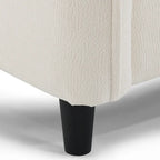 110 Ecksofa mit 5 Sitzen und abnehmbarem Ottoman, Bezug aus Cloud-Chenille und 5 Kissen
