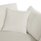 134.40 Modernes U-förmiges 6-Sitzer Ecksofa mit 2 großen Chaises, abnehmbaren Hockern und weichen Kissen