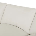 134.40 Modernes U-förmiges 6-Sitzer Ecksofa mit 2 großen Chaises, abnehmbaren Hockern und weichen Kissen