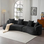 Christopher Knight Home - Linda Stoff-Ecksofa mit Rundung