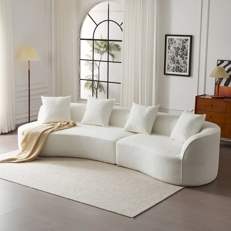Christopher Knight Home - Linda Stoff-Ecksofa mit Rundung