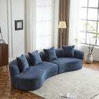 Christopher Knight Home - Linda Stoff-Ecksofa mit Rundung
