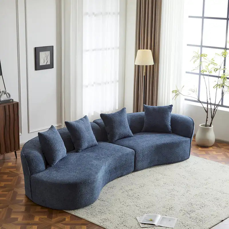 Christopher Knight Home - Linda Stoff-Ecksofa mit Rundung