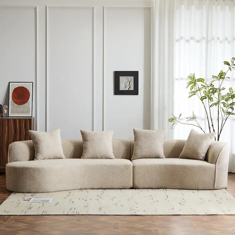 Christopher Knight Home - Linda Stoff-Ecksofa mit Rundung