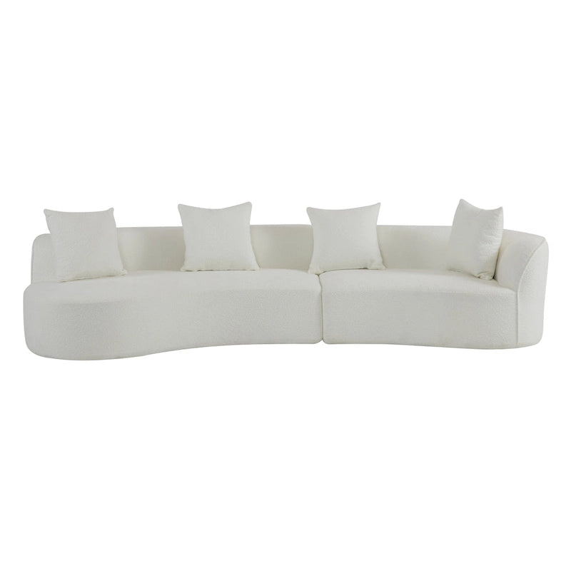 Christopher Knight Home - Linda Stoff-Ecksofa mit Rundung