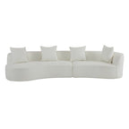 Christopher Knight Home - Linda Stoff-Ecksofa mit Rundung