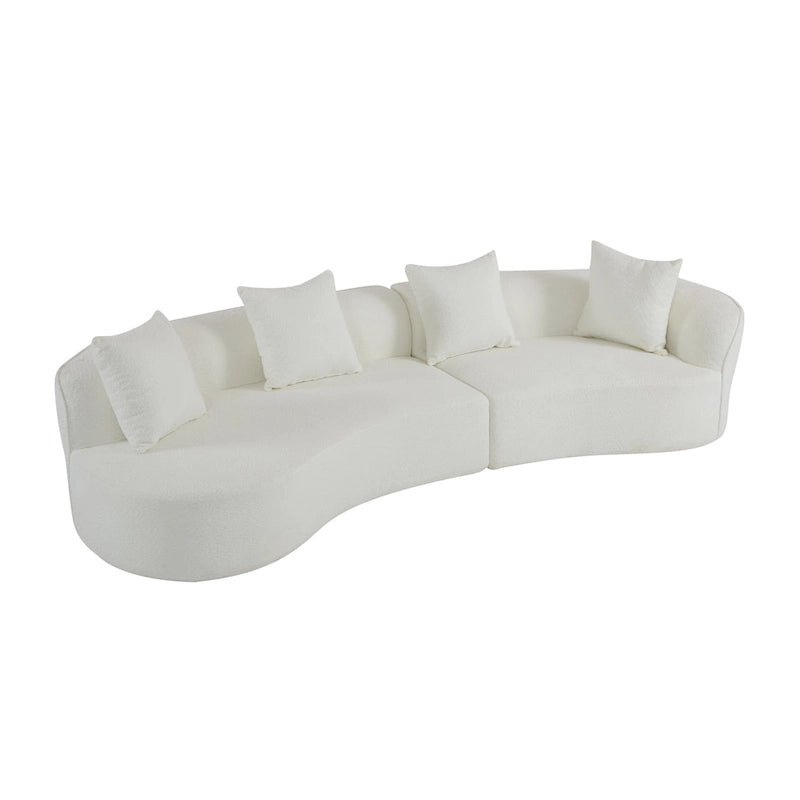 Christopher Knight Home - Linda Stoff-Ecksofa mit Rundung