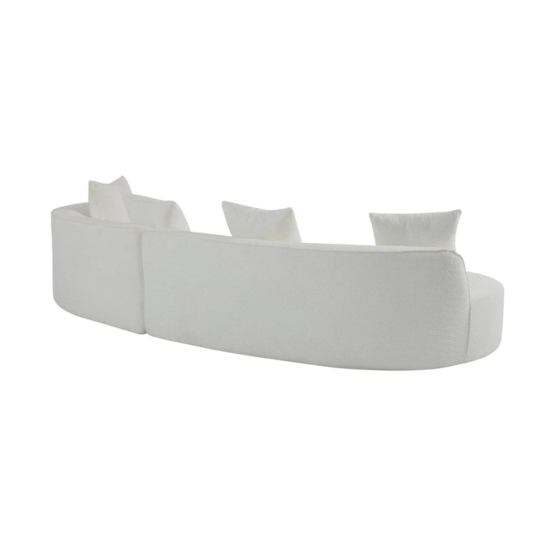Christopher Knight Home - Linda Stoff-Ecksofa mit Rundung