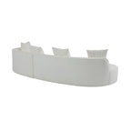 Christopher Knight Home - Linda Stoff-Ecksofa mit Rundung