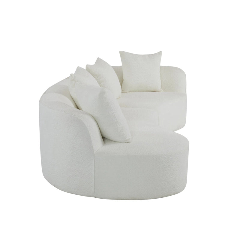 Christopher Knight Home - Linda Stoff-Ecksofa mit Rundung