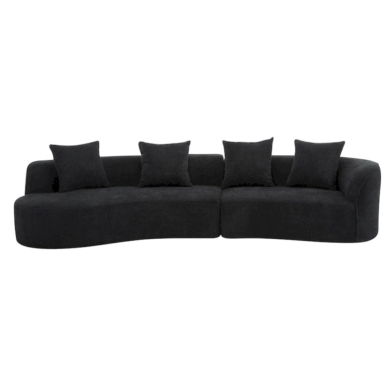 Christopher Knight Home - Linda Stoff-Ecksofa mit Rundung