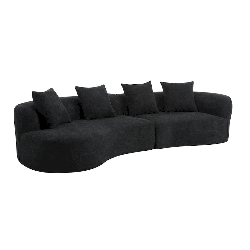 Christopher Knight Home - Linda Stoff-Ecksofa mit Rundung