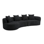 Christopher Knight Home - Linda Stoff-Ecksofa mit Rundung