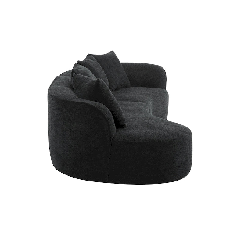 Christopher Knight Home - Linda Stoff-Ecksofa mit Rundung