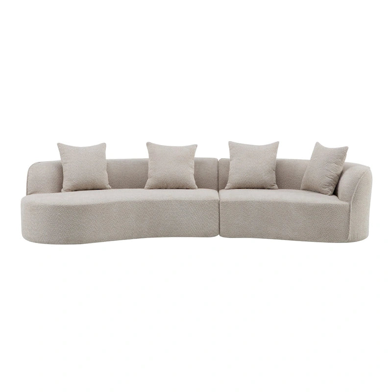 Christopher Knight Home - Linda Stoff-Ecksofa mit Rundung