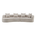 Christopher Knight Home - Linda Stoff-Ecksofa mit Rundung