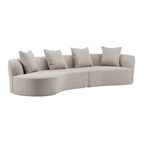 Christopher Knight Home - Linda Stoff-Ecksofa mit Rundung