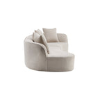 Christopher Knight Home - Linda Stoff-Ecksofa mit Rundung