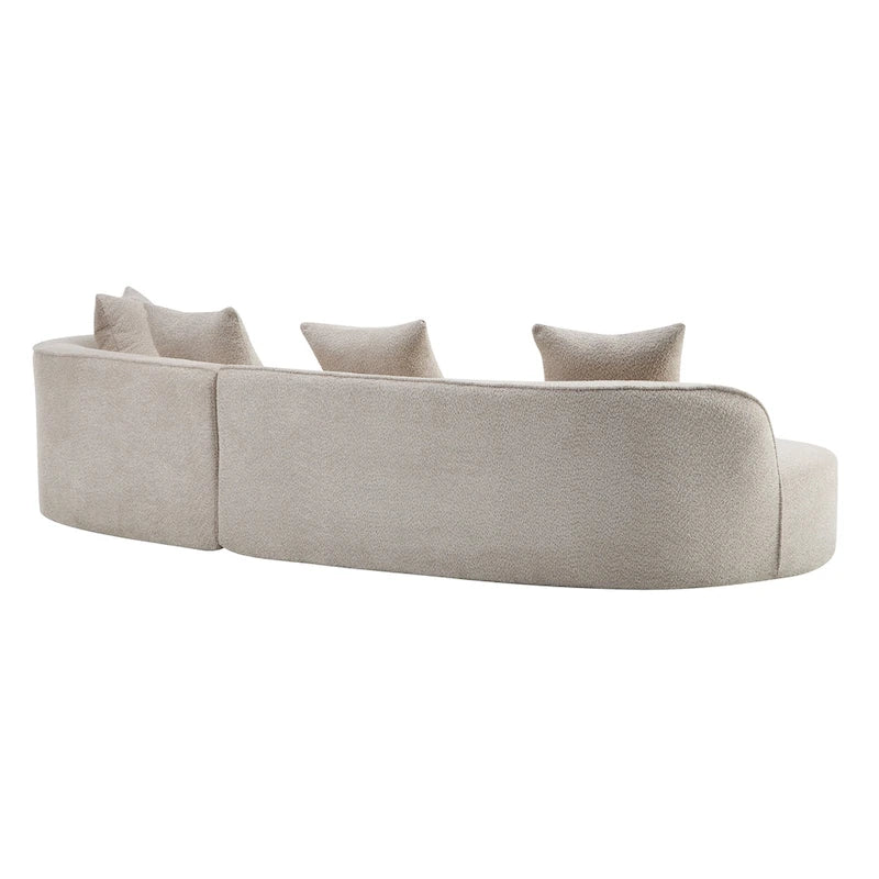 Christopher Knight Home - Linda Stoff-Ecksofa mit Rundung