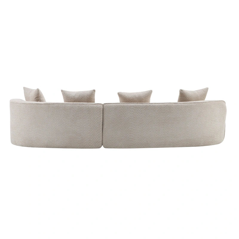 Christopher Knight Home - Linda Stoff-Ecksofa mit Rundung