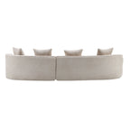 Christopher Knight Home - Linda Stoff-Ecksofa mit Rundung
