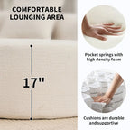 Luxuriöses Chenille-Stoffsofa, 4-Sitzer modulares geschwungenes Ecksofa
