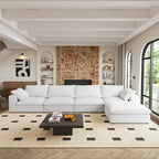 Großes modulares Cloud-Sofa Daunensofa als Schlafsofa für Wohnzimmer