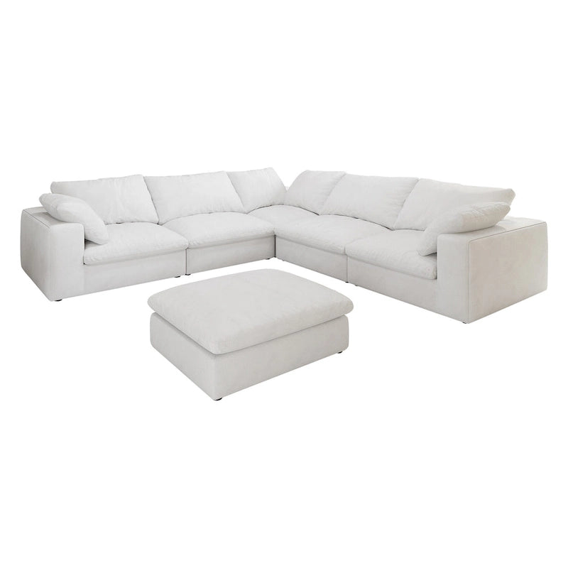 Großes modulares Cloud-Sofa Daunensofa als Schlafsofa für Wohnzimmer