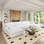 Großes modulares Cloud-Sofa Daunensofa als Schlafsofa für Wohnzimmer