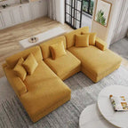 Modernes, überdimensioniertes, modulares Sofa-Set mit Kissen