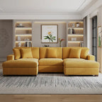 Modernes, überdimensioniertes, modulares Sofa-Set mit Kissen