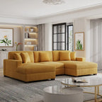Modernes, überdimensioniertes, modulares Sofa-Set mit Kissen