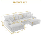 Modernes, überdimensioniertes, modulares Sofa-Set mit Kissen