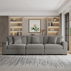 Modernes, überdimensioniertes, modulares Sofa-Set mit Kissen