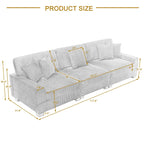 Modernes, überdimensioniertes, modulares Sofa-Set mit Kissen