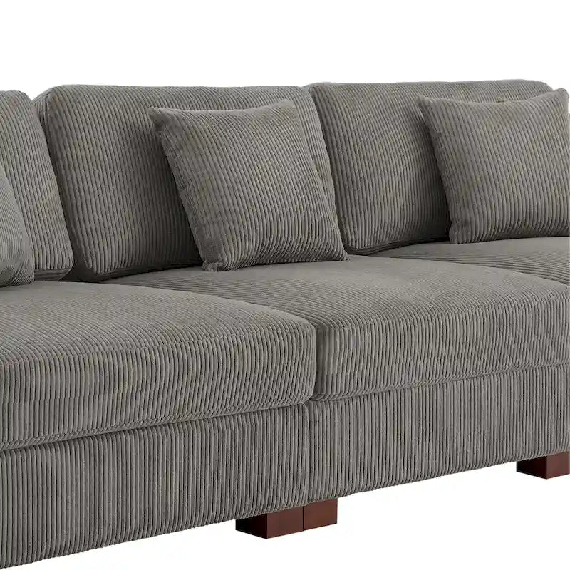 Modernes, überdimensioniertes, modulares Sofa-Set mit Kissen