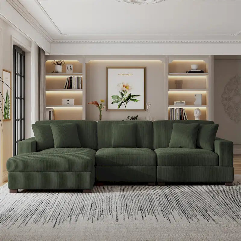 Modernes, überdimensioniertes, modulares Sofa-Set mit Kissen