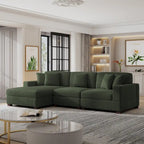 Modernes, überdimensioniertes, modulares Sofa-Set mit Kissen