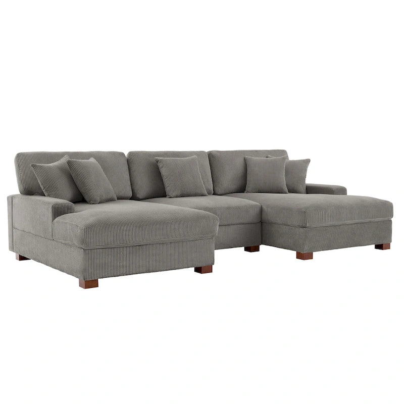 Modernes, überdimensioniertes, modulares Sofa-Set mit Kissen