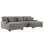 Modernes, überdimensioniertes, modulares Sofa-Set mit Kissen