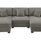 Modernes, überdimensioniertes, modulares Sofa-Set mit Kissen