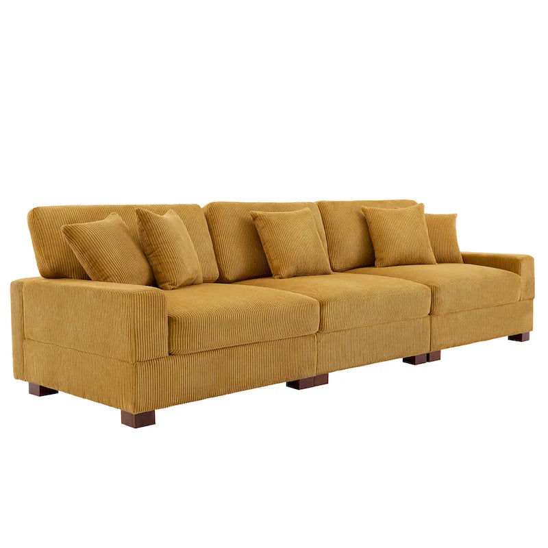Modernes, überdimensioniertes, modulares Sofa-Set mit Kissen