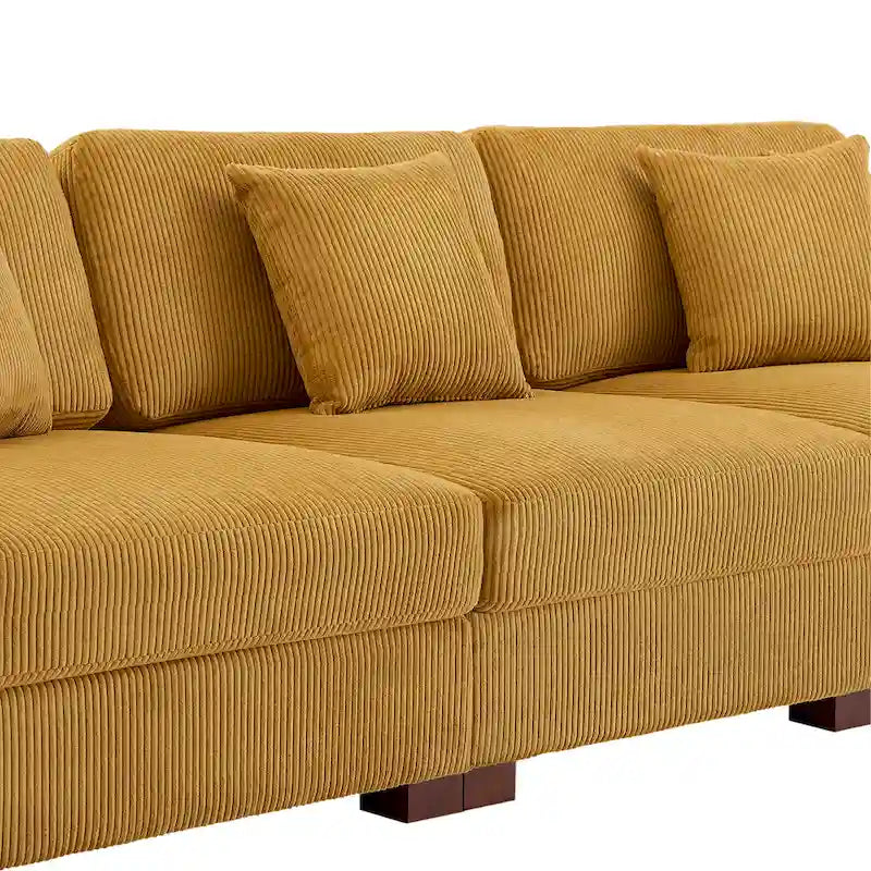 Modernes, überdimensioniertes, modulares Sofa-Set mit Kissen