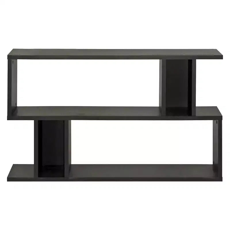 69,85 cm 2-stöckiges modernes Bücherregal Dunkelbraun