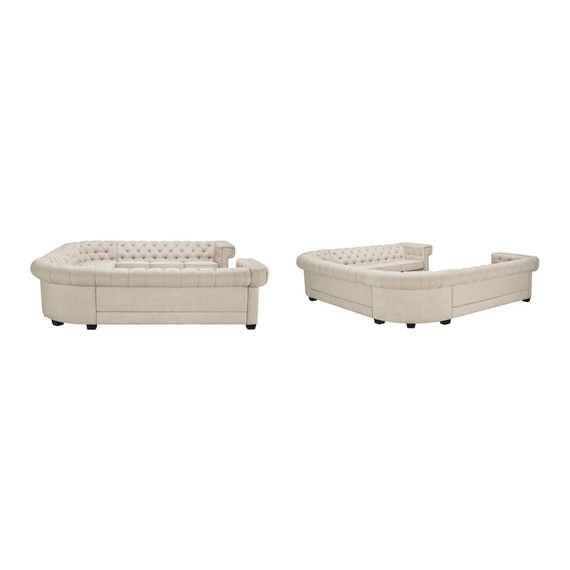 Danzig 11-Sitzer U-förmiges Chesterfield-Ecksofa
