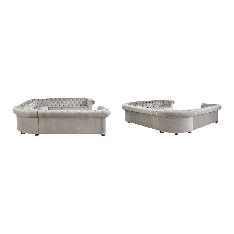 Danzig 11-Sitzer U-förmiges Chesterfield-Ecksofa