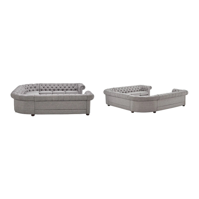 Danzig 11-Sitzer U-förmiges Chesterfield-Ecksofa