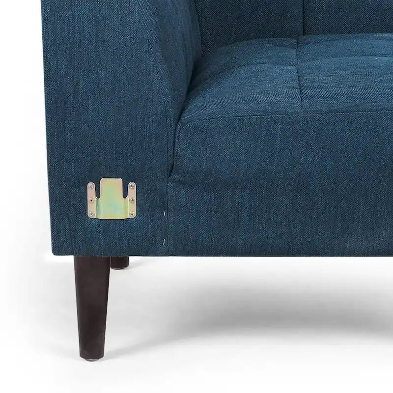 Clermont Mid-century Tufted Ecksofa von Christopher Knight Home – 114,00 L x 114,00 B x 30,75 H